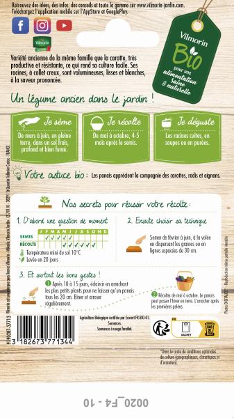Potagères - Panais de Guernesey - BIO - MEDIA_PACKAGING_VERSO